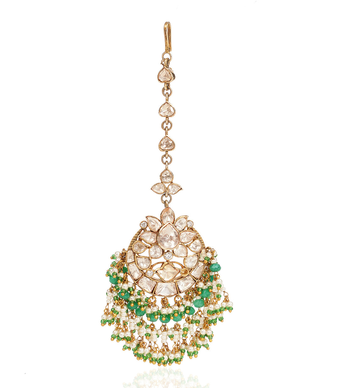 RISHA GOLD MOISSANITE TIKKA