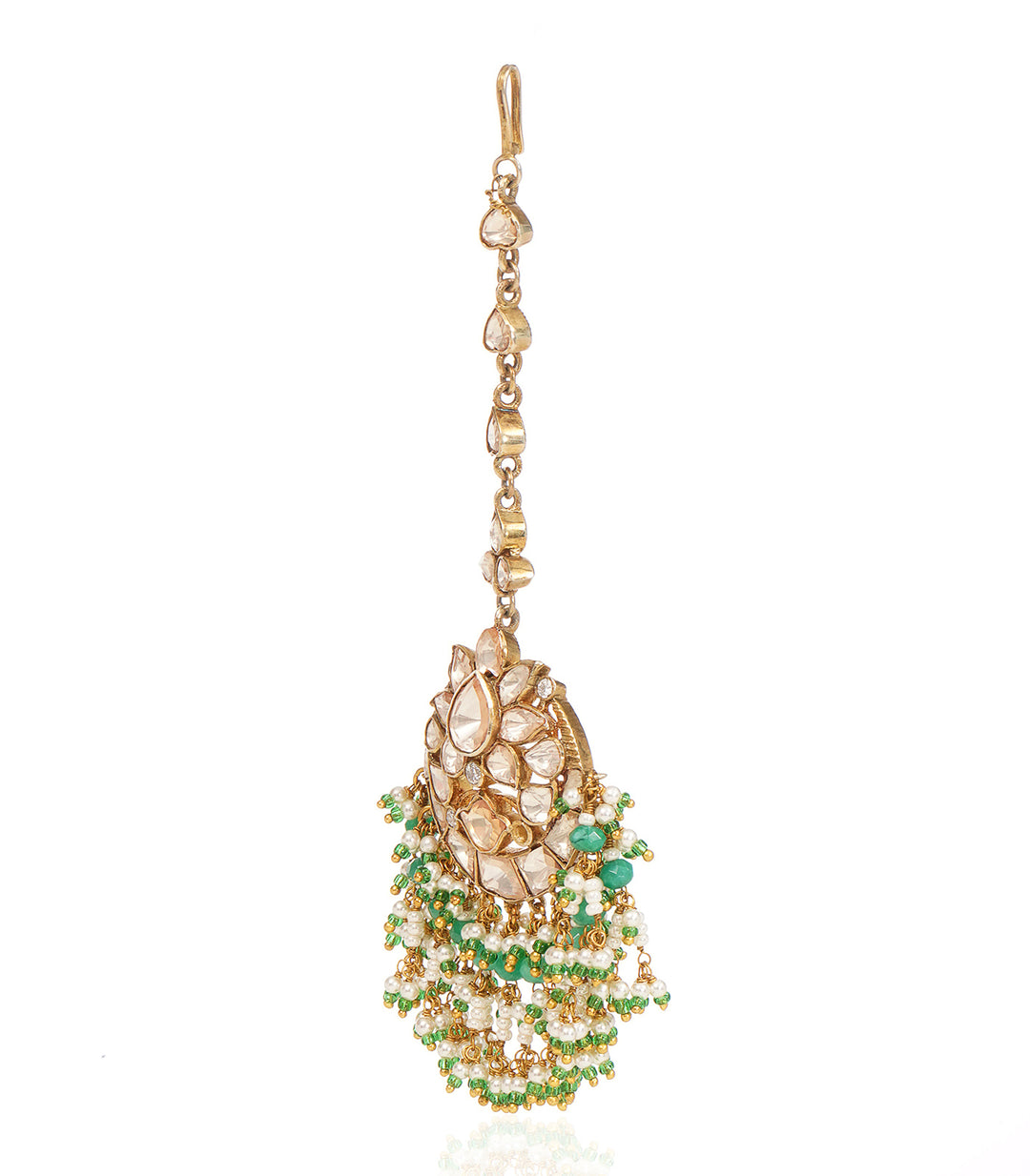 RISHA GOLD MOISSANITE TIKKA