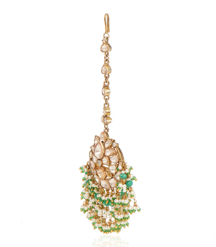 RISHA GOLD MOISSANITE TIKKA
