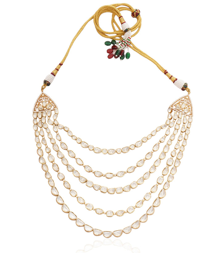 AAFIYA WHITE KUNDAN NECKLACE SET