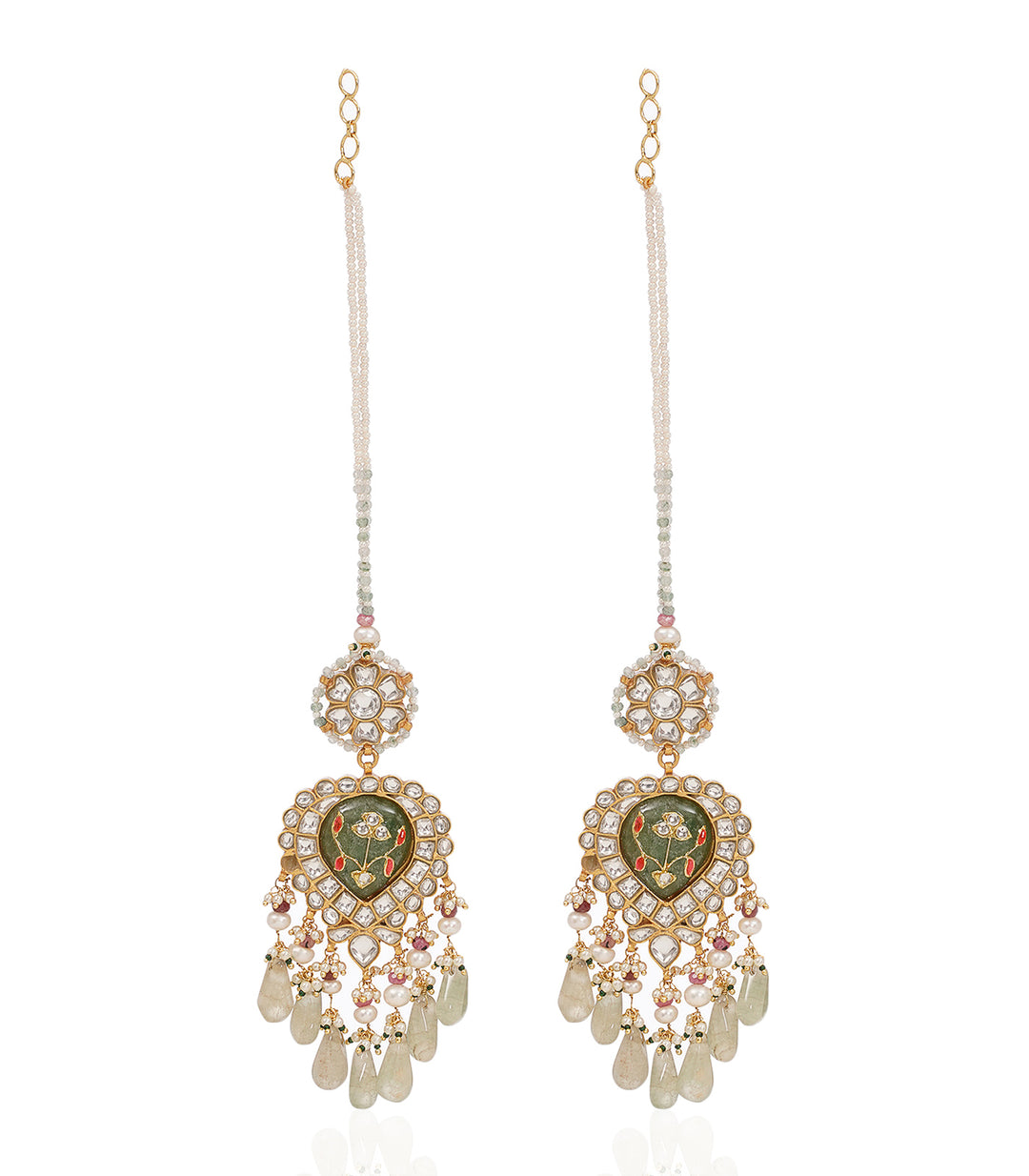 WAMIKA GREEN KUNDAN NECKLACE SET