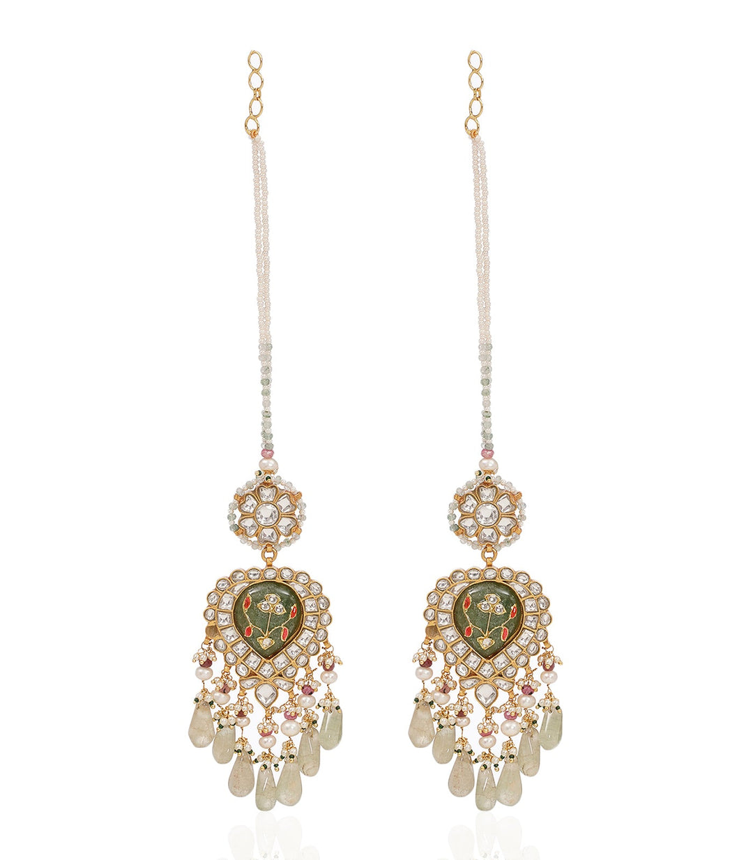 WAMIKA GREEN KUNDAN NECKLACE SET