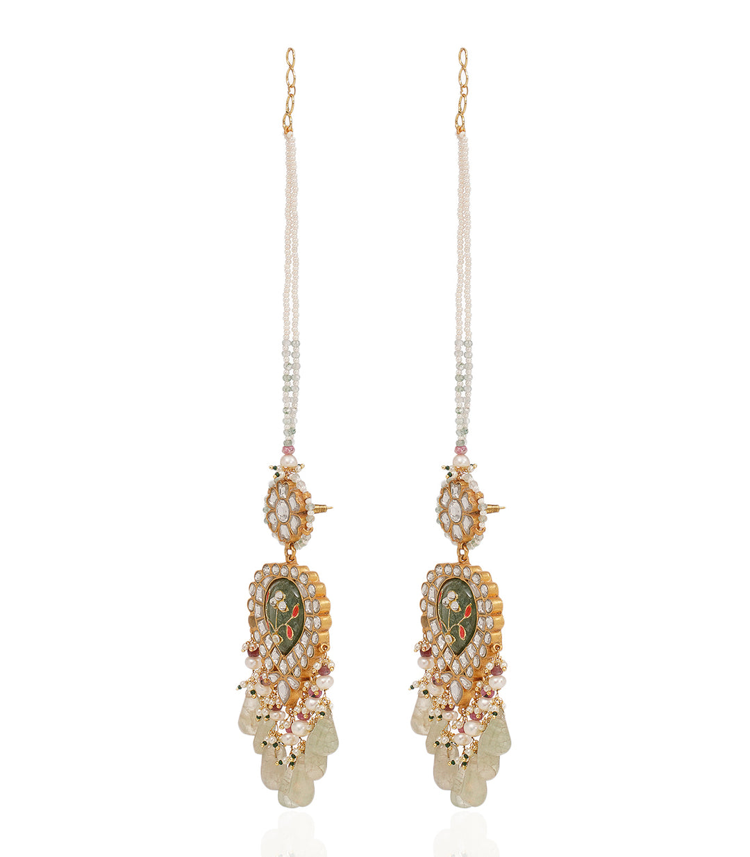WAMIKA GREEN KUNDAN NECKLACE SET