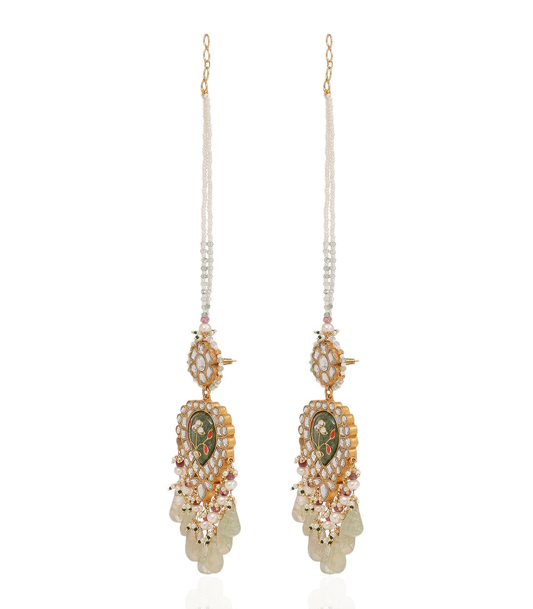 WAMIKA GREEN KUNDAN NECKLACE SET