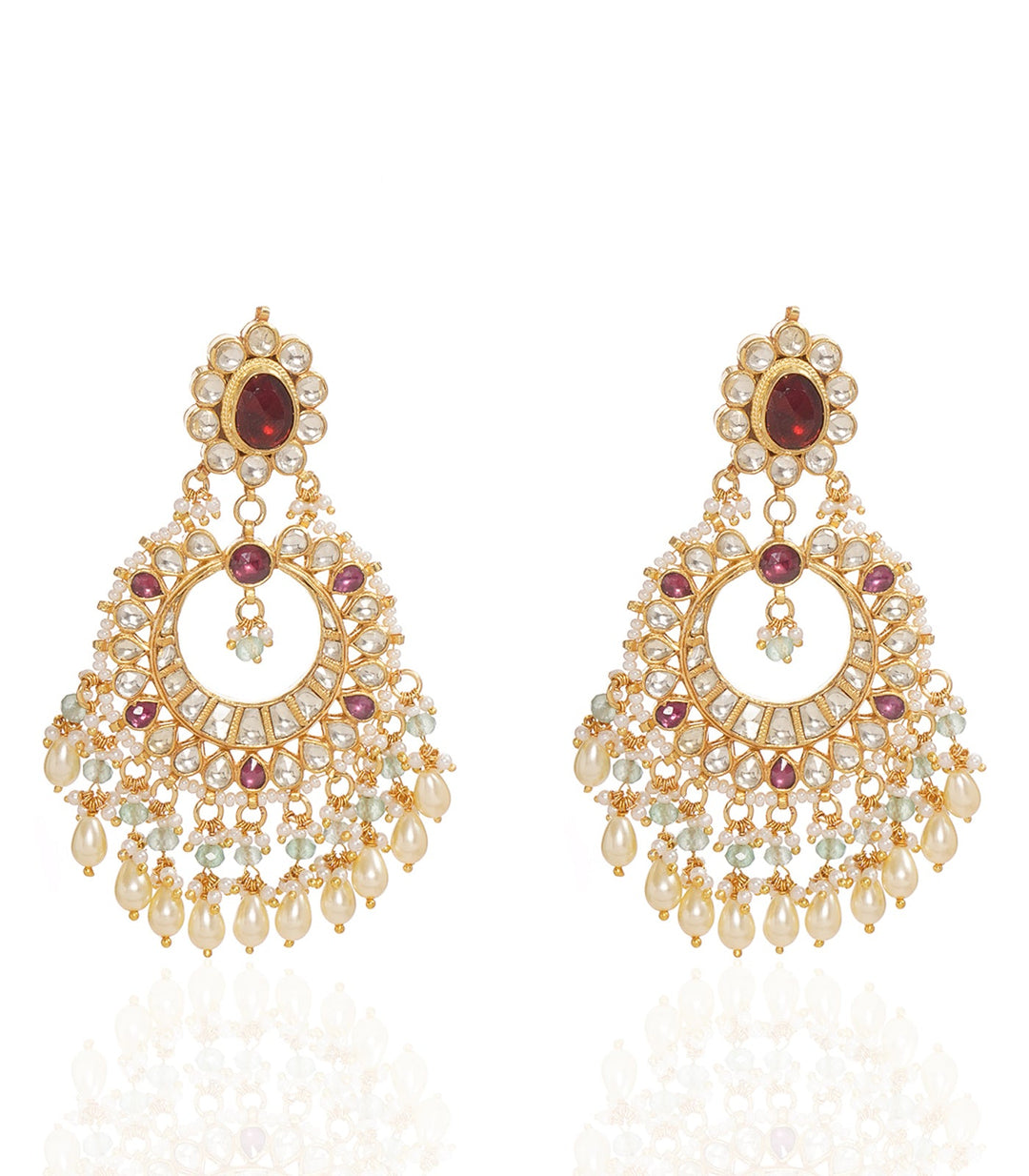 MAHITA RODO LIGHT KUNDAN NECKLACE SET