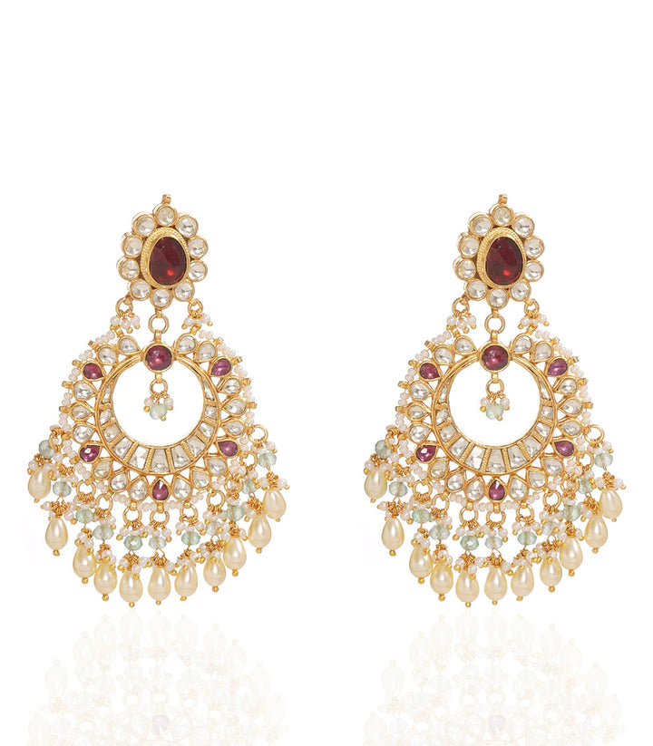 MAHITA RODO LIGHT KUNDAN NECKLACE SET