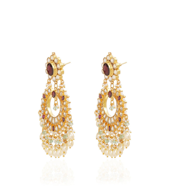 MAHITA RODO LIGHT KUNDAN NECKLACE SET