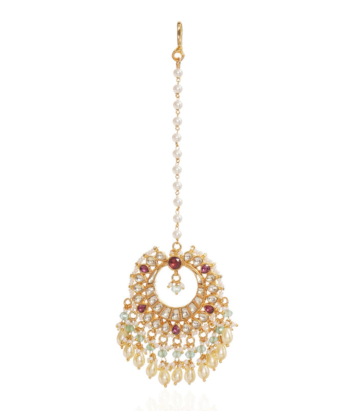 MAHITA RODO LIGHT KUNDAN NECKLACE SET