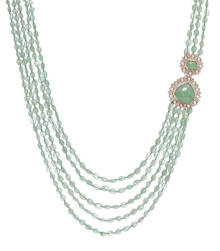 SUNITI GREEN BEADS GROOM NECKLACE