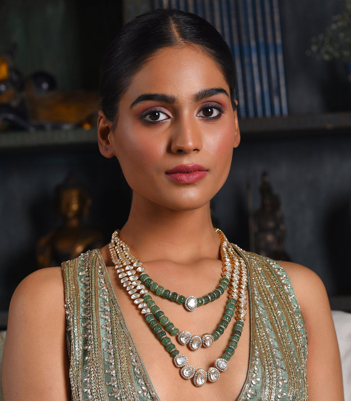 NAMEETA GREEN MOISSANITE NECKLACE