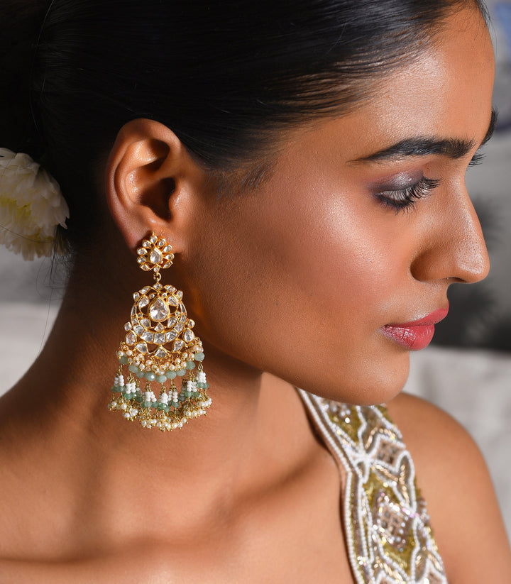 ANAMIKA MOISSANITE GREEN EARRING