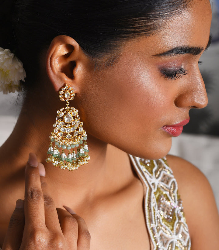 ANAMIKA MOISSANITE GREEN EARRING