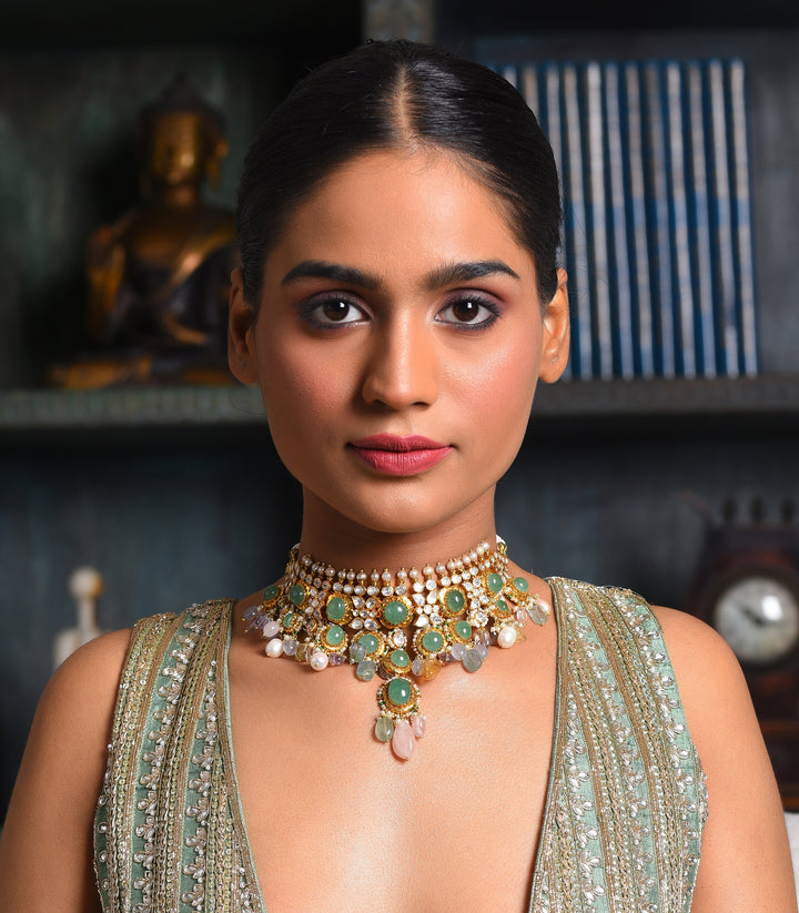 MOHANA GREEN MOISSANITE NECKLACE