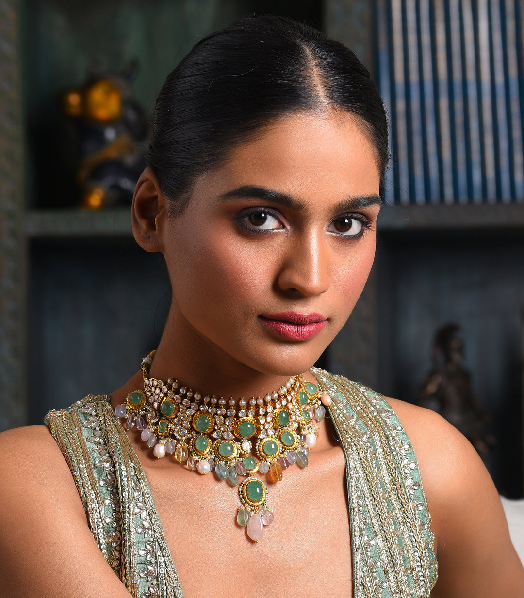 MOHANA GREEN MOISSANITE NECKLACE