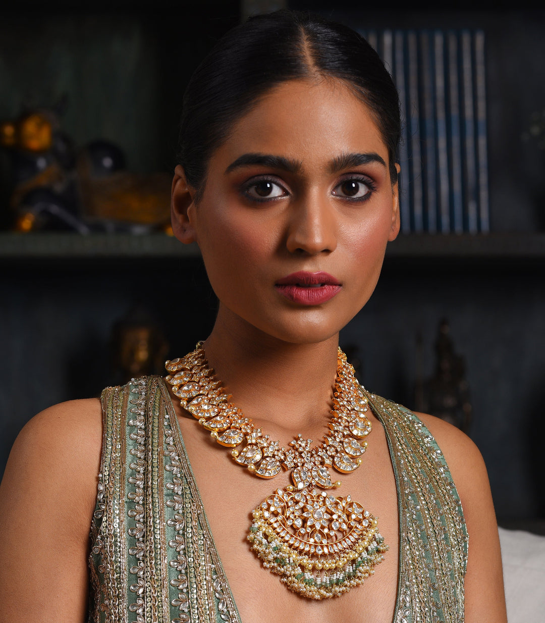GAYATRI  REVERSIBLE MOISSANITE NECKLACE