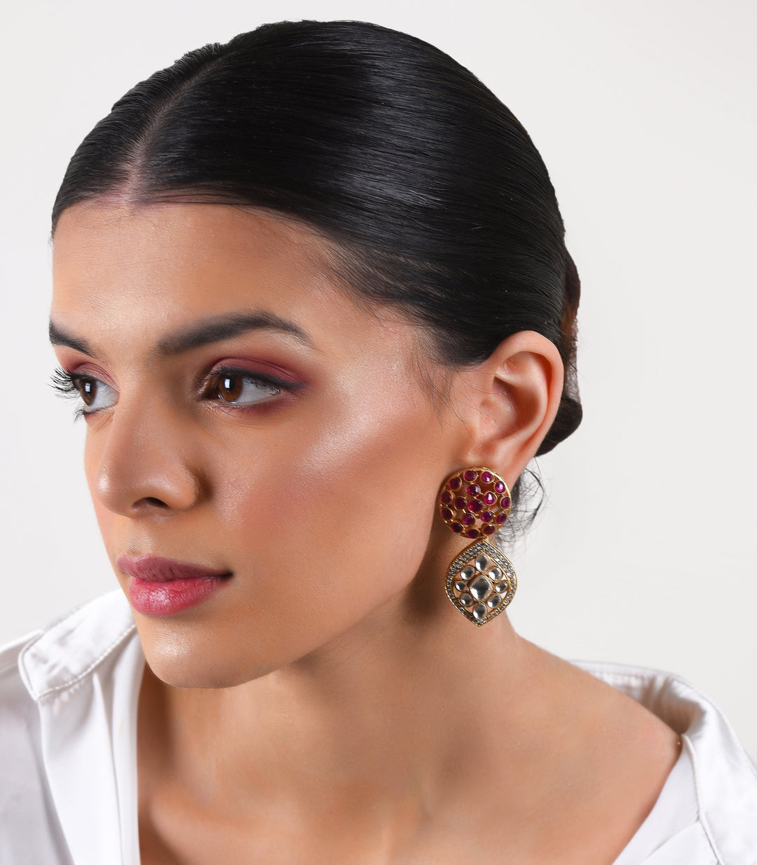 JAYASWI RED & GREEN NECKLACE SET