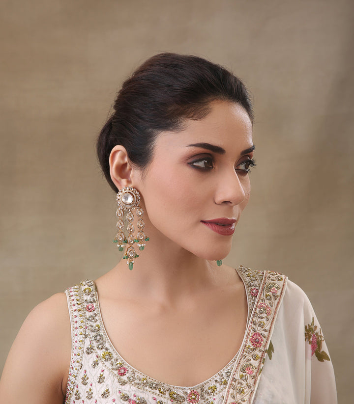 LAVANYA ANTIQUE GREEN POLKI CHOKER