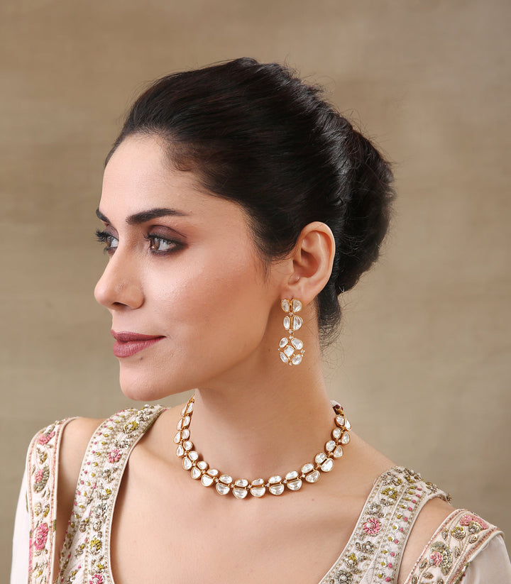 Karalika Moissanite Single Line Necklace Set