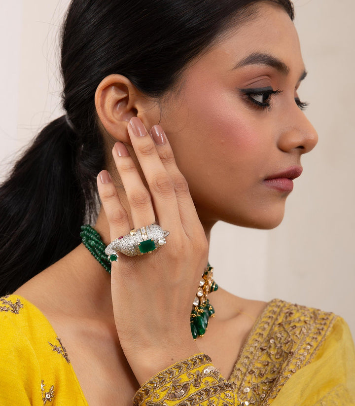 HIMANI GREEN ELEPHANT RING