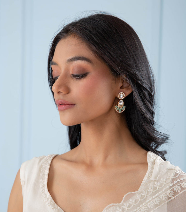 VINISHA MINT KUNDAN NECKLACE SET