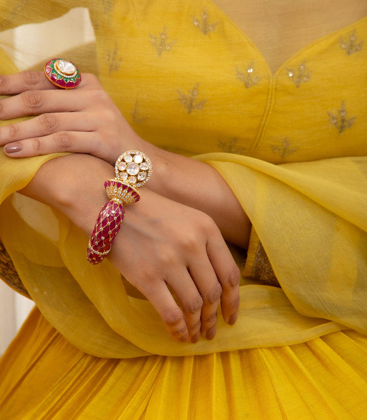 ADAH RUBY MOISSANITE BANGLE