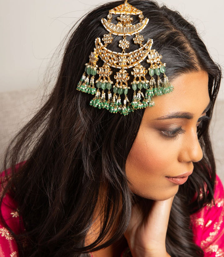 MAYUKI GREEN KUNDAN PASSA