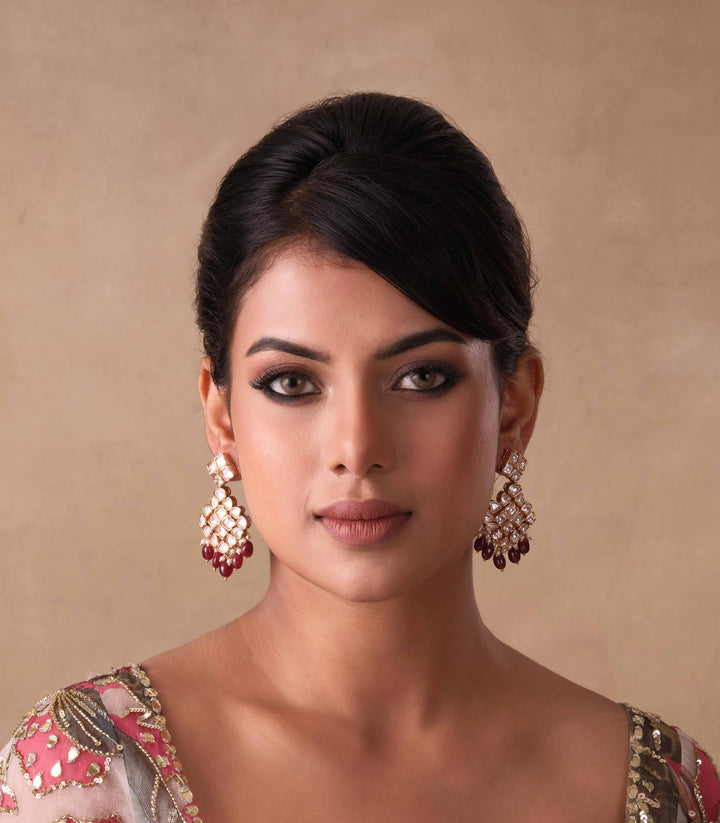 NIMAI RUBY KUNDAN NECKLACE SET