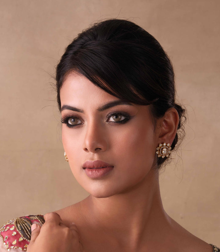 ADITA GOLD PLATED MOISSANITE CHOKER SET