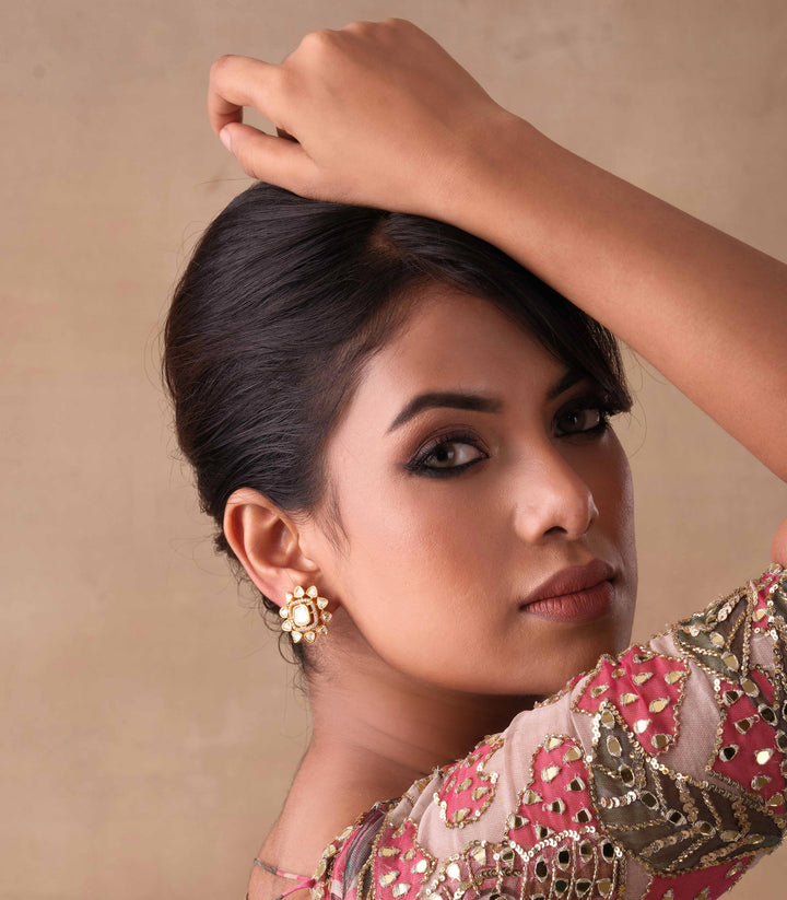 ADITA GOLD PLATED MOISSANITE CHOKER SET