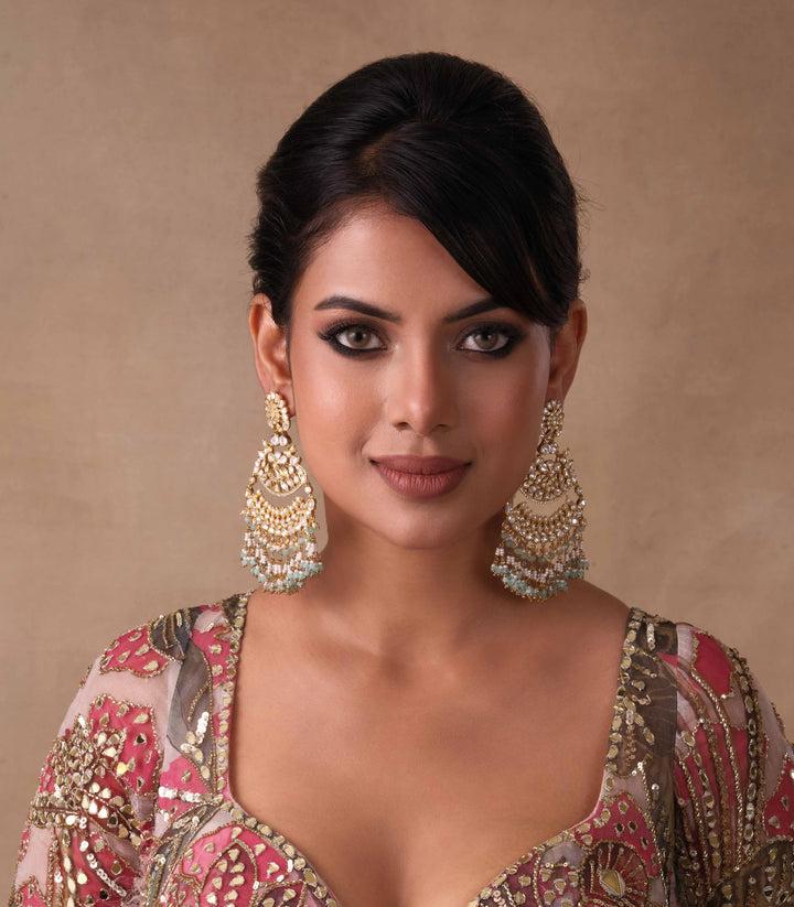 SURUCHI MINT KUNDAN EARRING