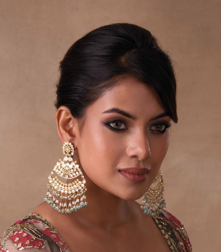 SURUCHI MINT KUNDAN EARRING