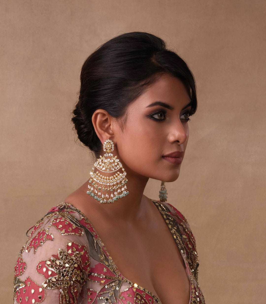 SURUCHI MINT KUNDAN EARRING
