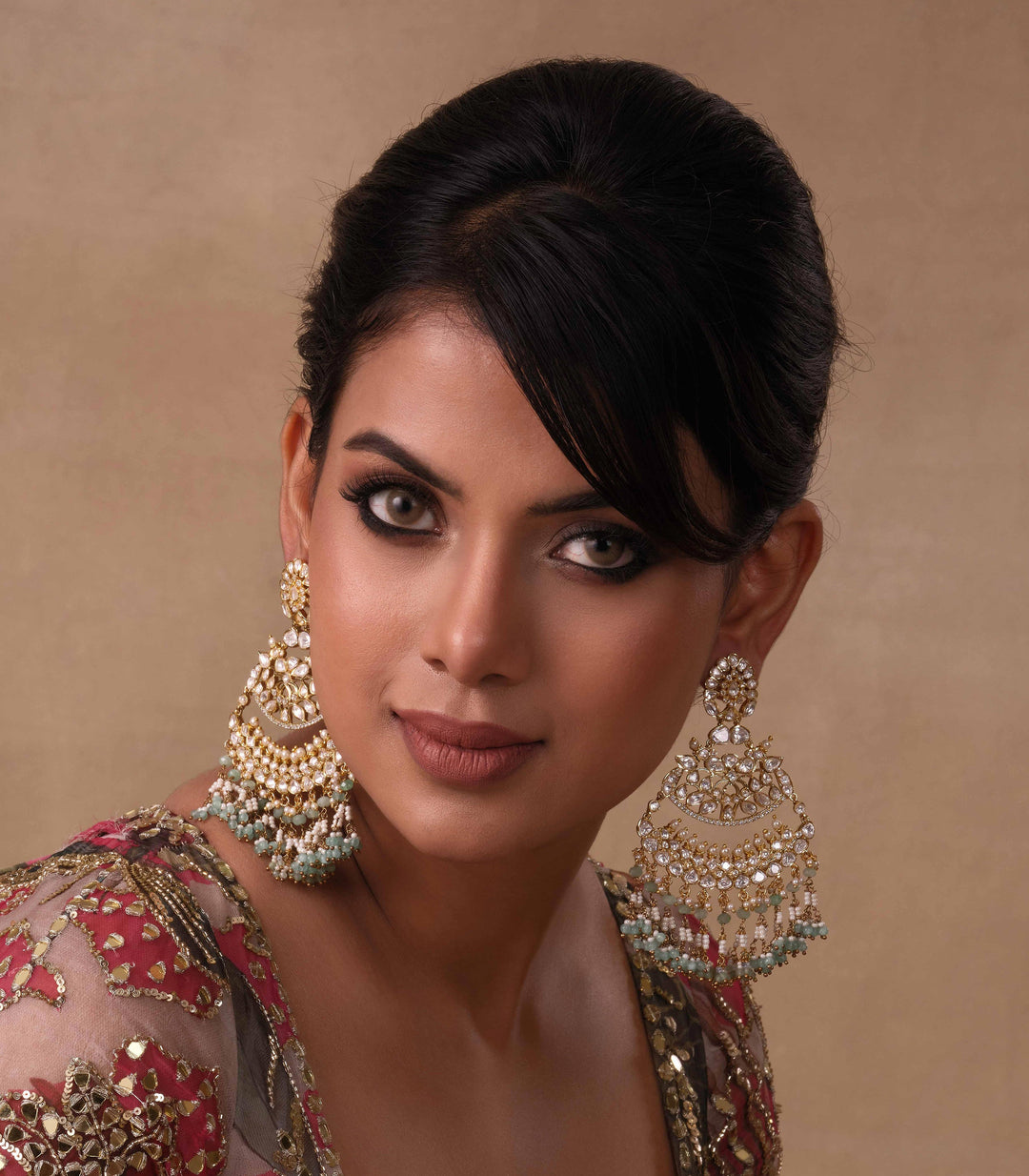 SURUCHI MINT KUNDAN EARRING