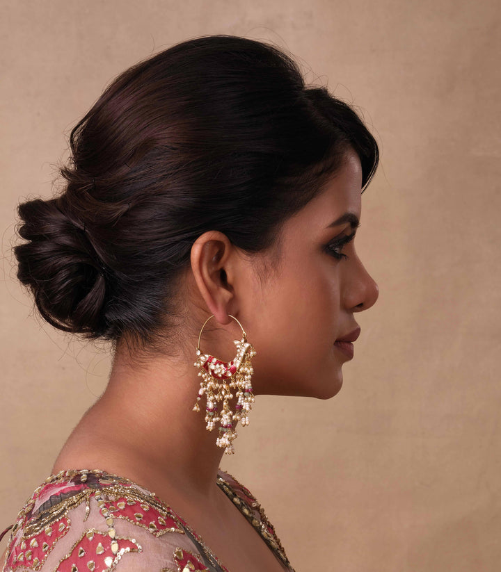 ANAMIKA RED MOISSANITE EARRING